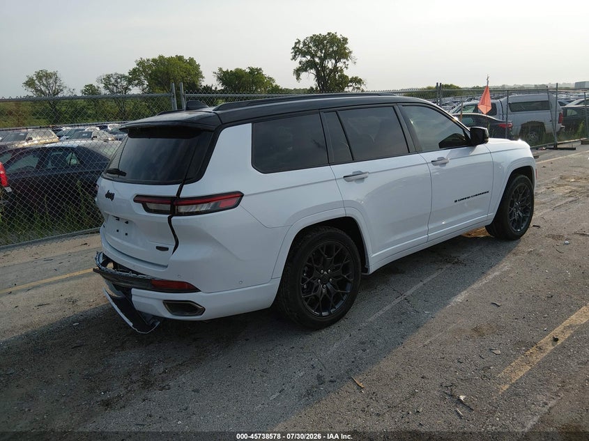 Vin: 1c4rjkeg8s8693670, lot: 46237282, jeep grand cherokee l summit reserve 4x4 20254