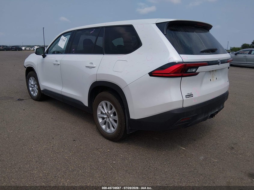 Vin: 5tdaaab52rs037139, lot: 46237291, toyota grand highlander xle 20243