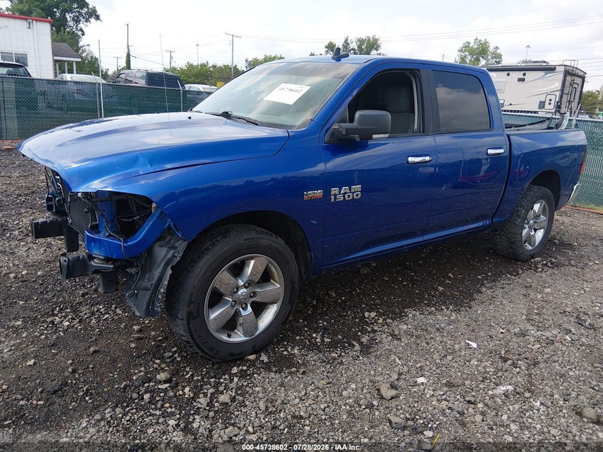 Vin: 3c6rr7lt5jg123177, lot: 46237306, ram 1500 big horn  4x4 5'7 box 20182