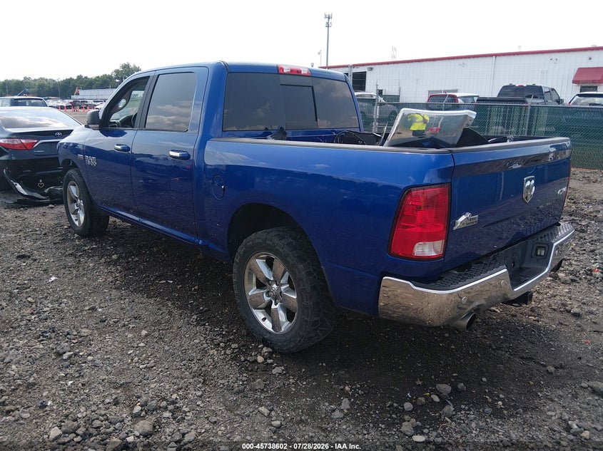 Vin: 3c6rr7lt5jg123177, lot: 46237306, ram 1500 big horn  4x4 5'7 box 20183