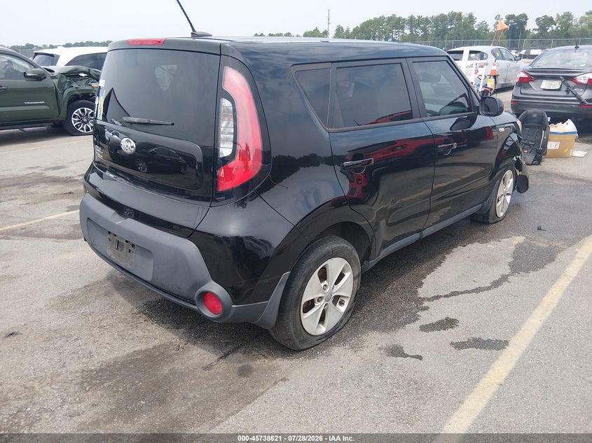Vin: kndjn2a29e7718596, lot: 46237325, kia soul 20144