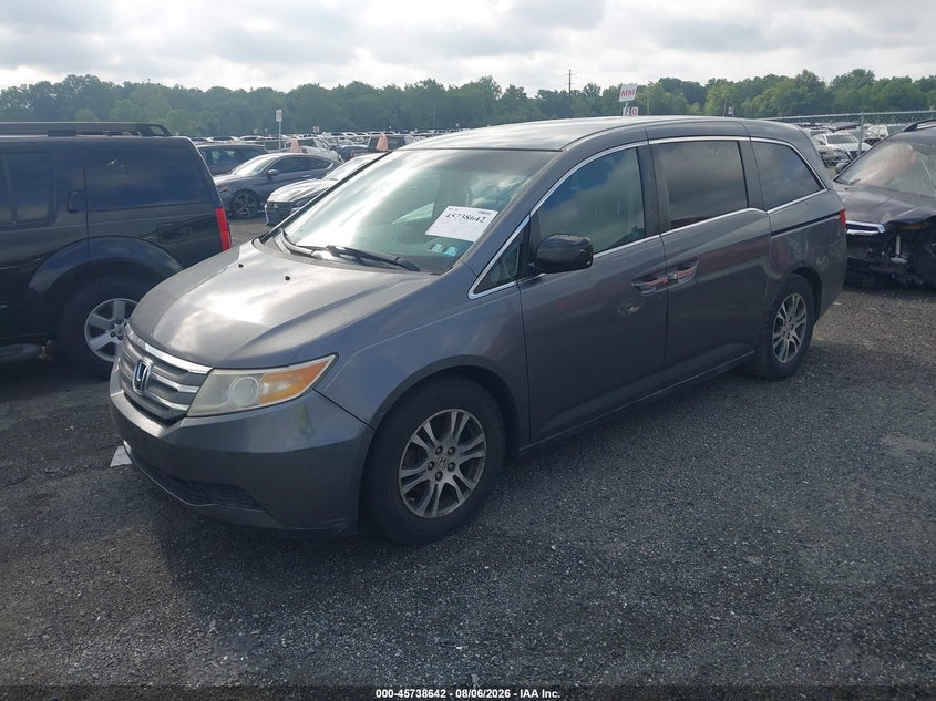 Vin: 5fnrl5h43bb100911, lot: 46237346, honda odyssey ex 20112