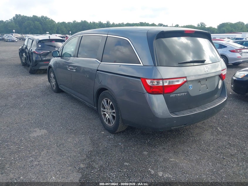 Vin: 5fnrl5h43bb100911, lot: 46237346, honda odyssey ex 20113