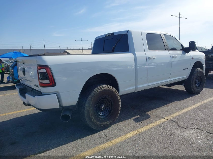 Vin: 3c6ur5nl9rg190386, lot: 46237379, ram 2500 laramie crew cab 4x4 6'4 box 20244