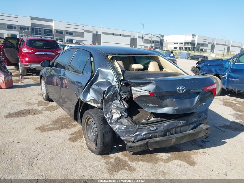 Vin: 5yfburhe7jp830631, lot: 46237390, toyota corolla le 20183