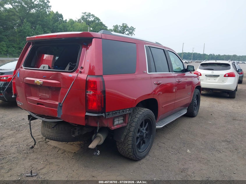 Vin: 1gnscckc0fr297050, lot: 46237407, chevrolet tahoe ltz 20154