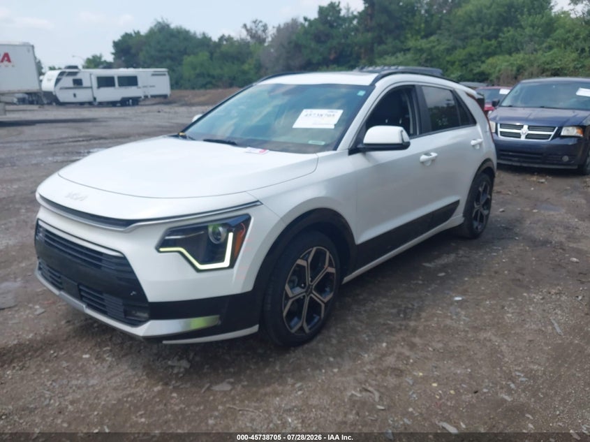 Vin: kndcr3lexr5143226, lot: 46237409, kia niro ex touring 20242