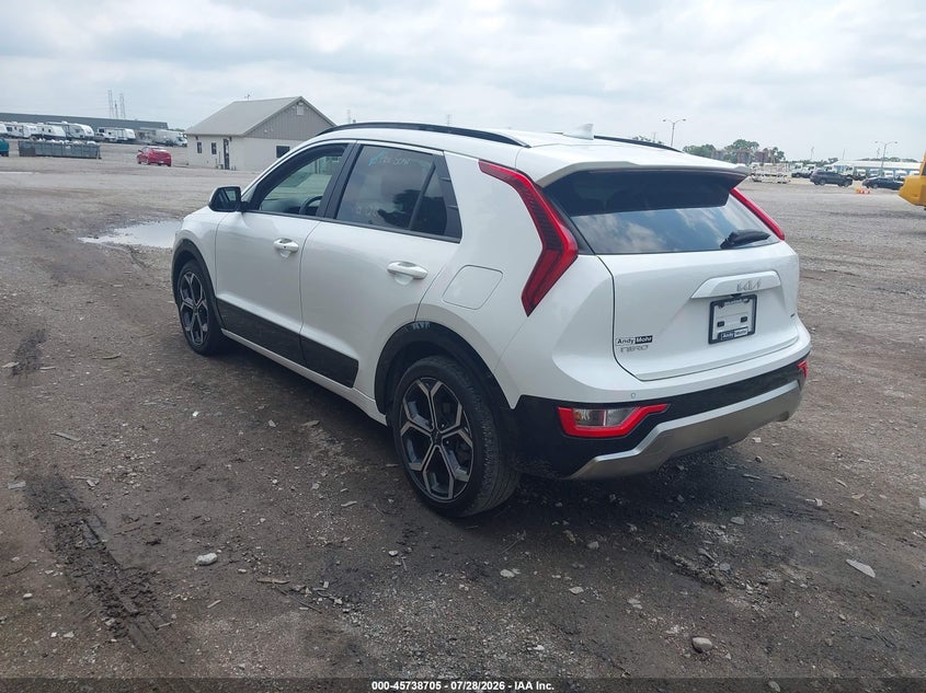 Vin: kndcr3lexr5143226, lot: 46237409, kia niro ex touring 20243