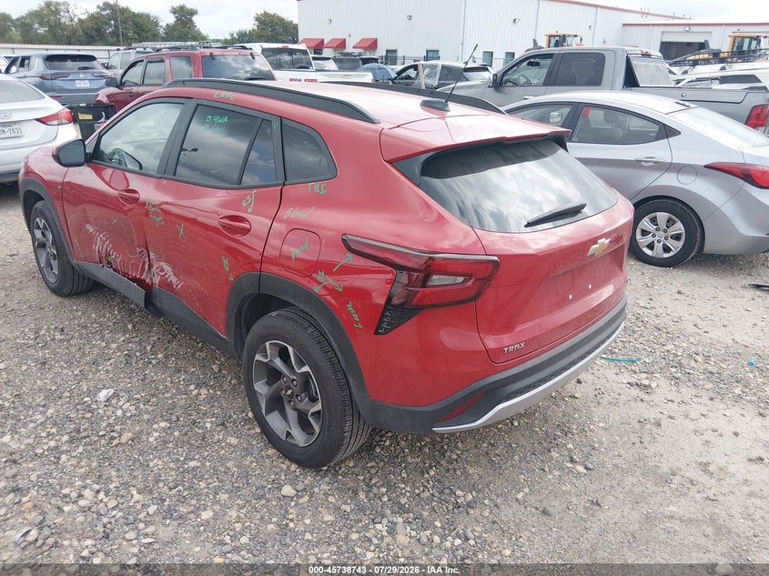 Vin: kl77lhepxtc084645, lot: 46237448, chevrolet trax fwd lt 20263