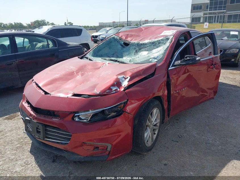 Vin: 1g1ze5st4gf216558, lot: 46237454, chevrolet malibu 1lt 20162