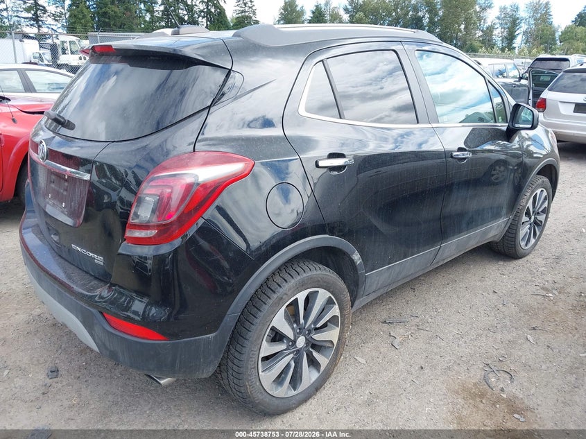 Vin: kl4cjesb1mb305419, lot: 46237457, buick encore awd preferred 20214