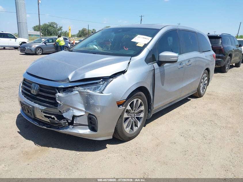 Vin: 5fnrl6h71nb007616, lot: 46237509, honda odyssey ex-l 20222