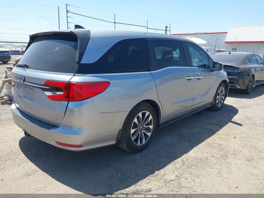 Vin: 5fnrl6h71nb007616, lot: 46237509, honda odyssey ex-l 20224