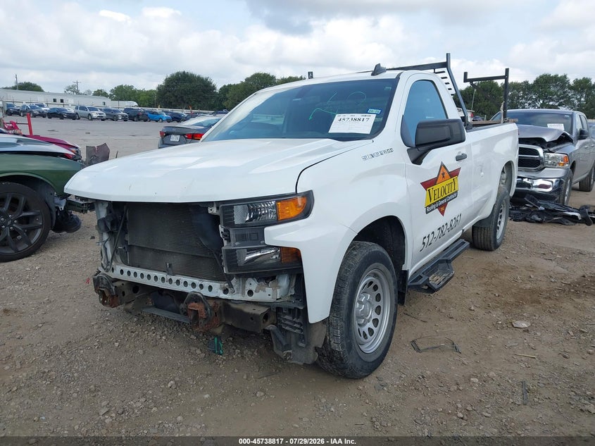 Vin: 3gcnwaeh9lg306140, lot: 46237521, chevrolet silverado 1500 2wd  long bed wt 20202