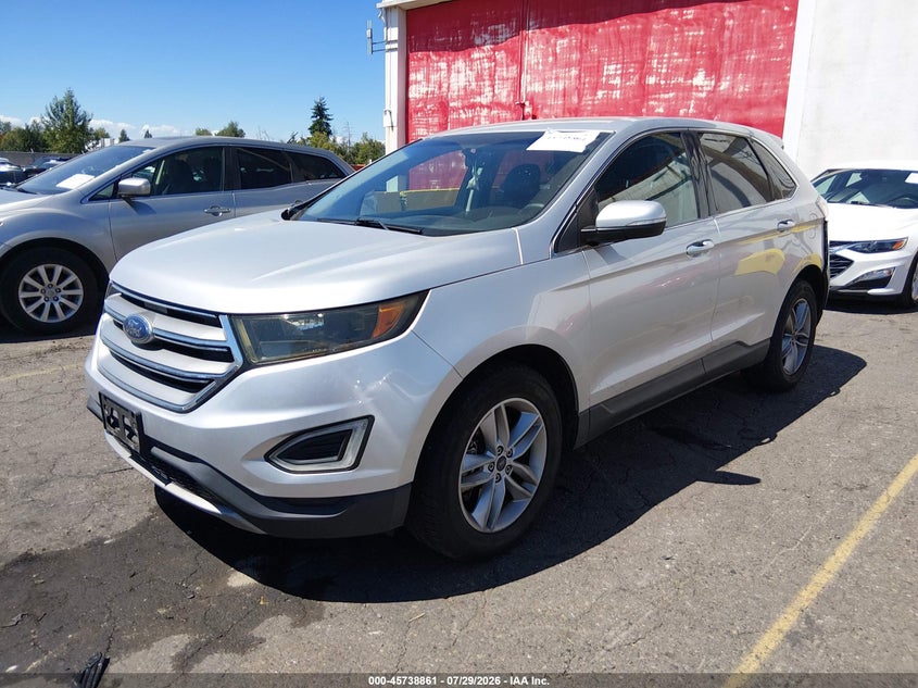 Vin: 2fmtk4j91fbc35537, lot: 46237565, ford edge sel 20152