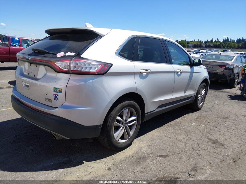 Vin: 2fmtk4j91fbc35537, lot: 46237565, ford edge sel 20154