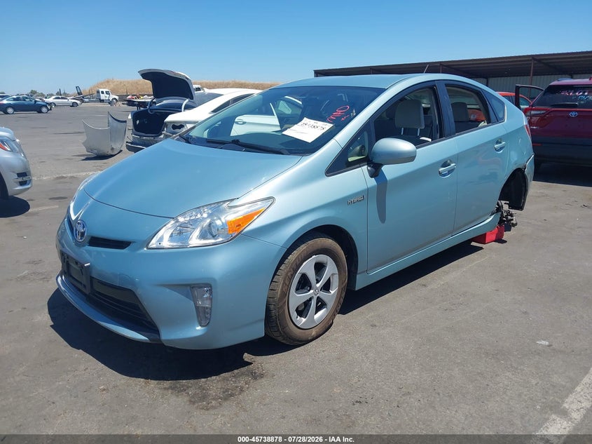 Vin: jtdkn3duxd1724495, lot: 46237582, toyota prius two 20132