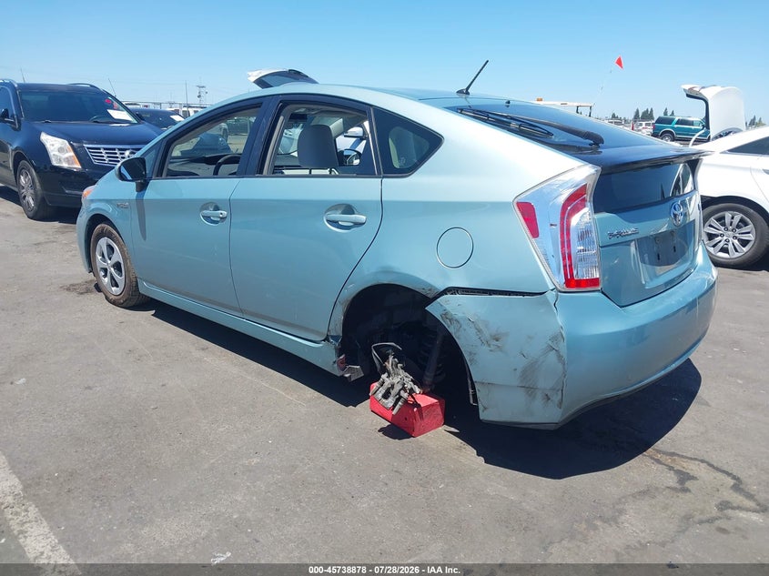 Vin: jtdkn3duxd1724495, lot: 46237582, toyota prius two 20133