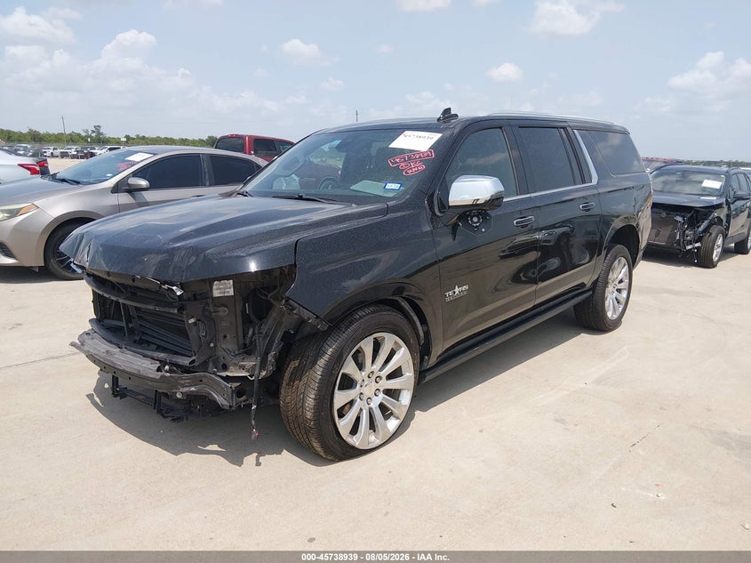 Vin: 1gnskfkd7nr285876, lot: 46237643, chevrolet suburban 4wd premier 20222