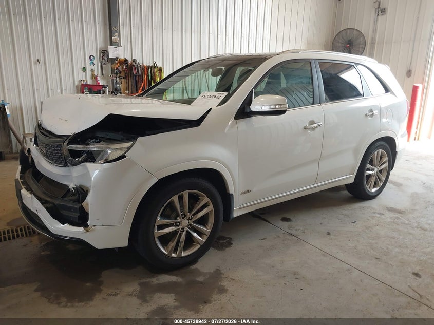 Vin: 5xykwda73eg532595, lot: 46237646, kia sorento limited v6 20142
