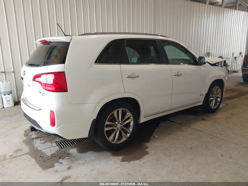Vin: 5xykwda73eg532595, lot: 46237646, kia sorento limited v6 20144