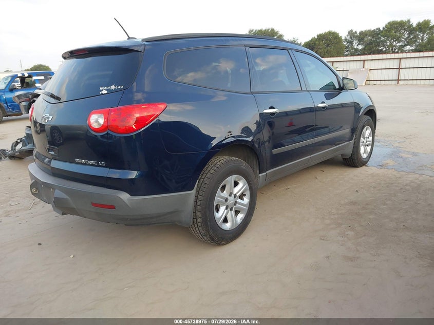 Vin: 1gnkreed3cj336965, lot: 46237679, chevrolet traverse ls 20124