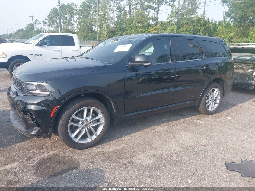 Vin: 1c4rdjdgxmc557432, lot: 46237714, dodge durango gt plus awd 20212