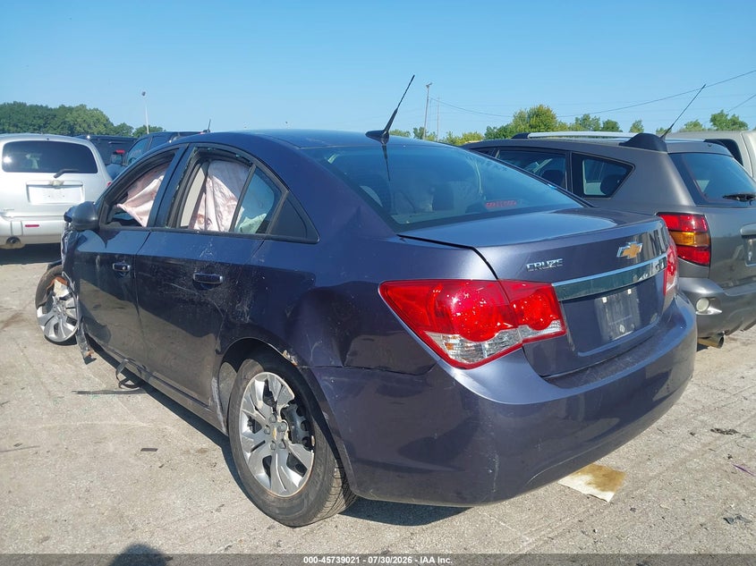 Vin: 1g1pa5sh0e7354927, lot: 46237725, chevrolet cruze ls auto 20143