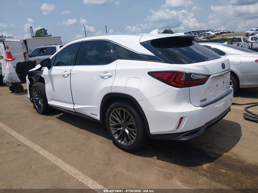 Vin: 2t2bgmca9kc042445, lot: 46237745, lexus rx rx 450h f sport 20193