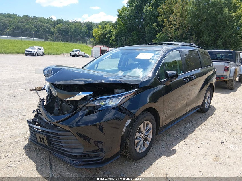 Vin: 5tdkrkec5ns078355, lot: 46237757, toyota sienna le 20222