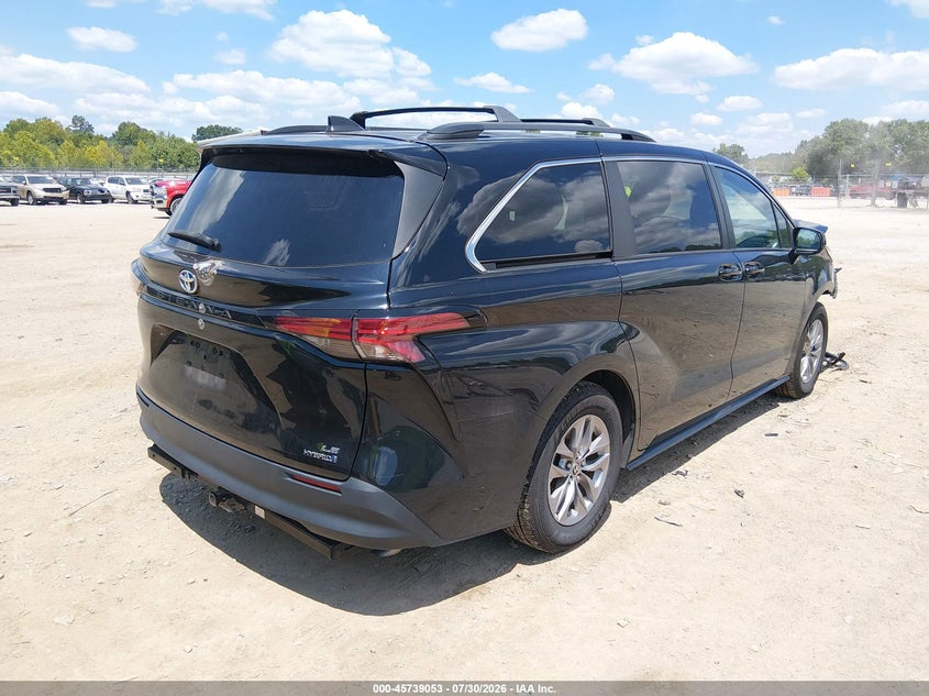 Vin: 5tdkrkec5ns078355, lot: 46237757, toyota sienna le 20224
