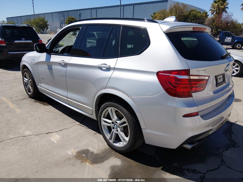 Vin: 5uxwx9c52e0d13285, lot: 46237803, bmw x3 xdrive28i 20143