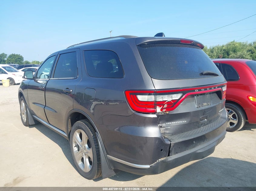 Vin: 1c4rdjdg8fc194812, lot: 46237820, dodge durango limited 20153