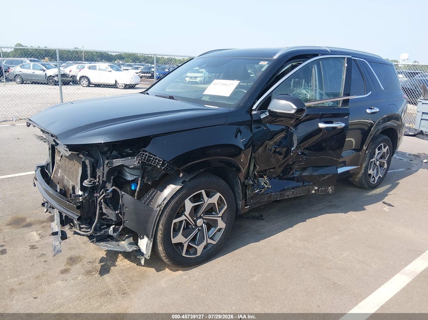 Vin: km8r74he6mu302784, lot: 46237831, hyundai palisade calligraphy 20212