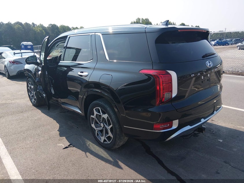 Vin: km8r74he6mu302784, lot: 46237831, hyundai palisade calligraphy 20213