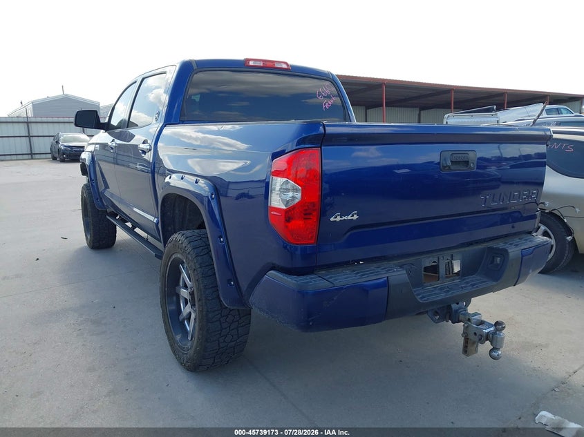 Vin: 5tfaw5f14ex357082, lot: 46237877, toyota tundra platinum 5.7l v8 20143