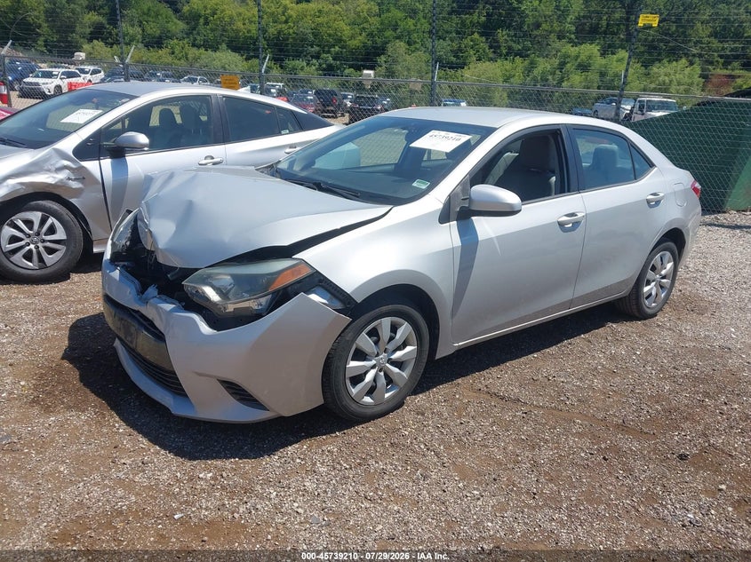 Vin: 2t1burhe0gc562580, lot: 46237914, toyota corolla le 20162