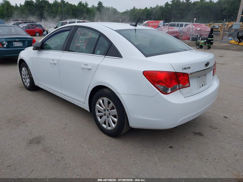 Vin: 1g1pc5sh2b7287544, lot: 46237942, chevrolet cruze ls 20113
