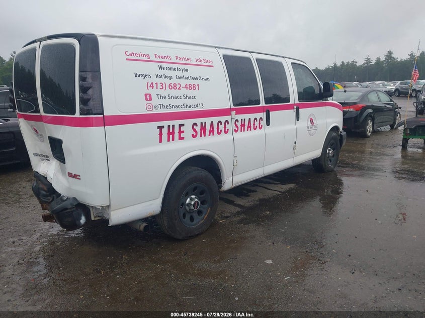 Vin: 1gts7afx6c1119121, lot: 46237949, gmc savana 1500 work van 20124