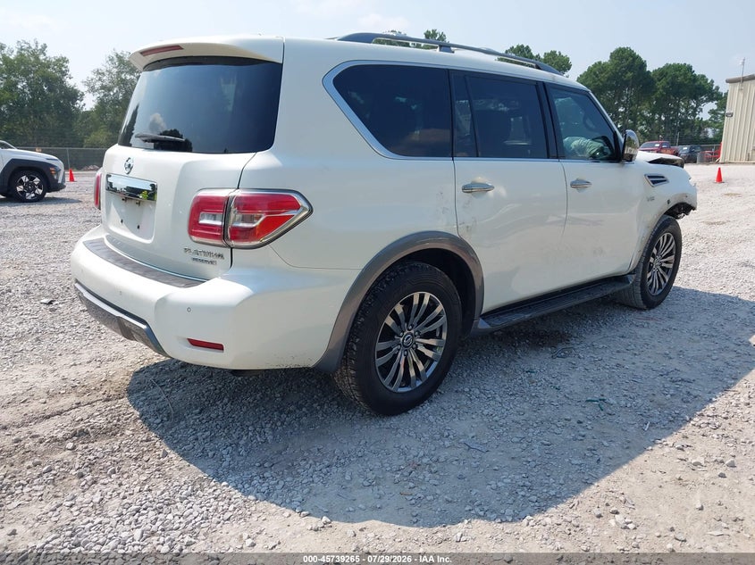 Vin: jn8ay2nf4j9331901, lot: 46237969, nissan armada platinum 20184