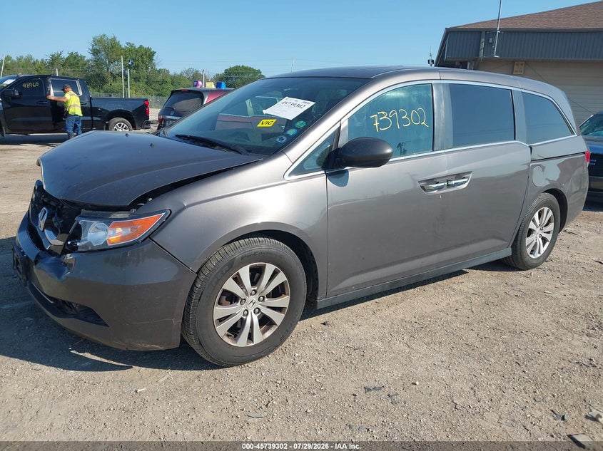 Vin: 5fnrl5h64gb121534, lot: 46238006, honda odyssey ex-l 20162