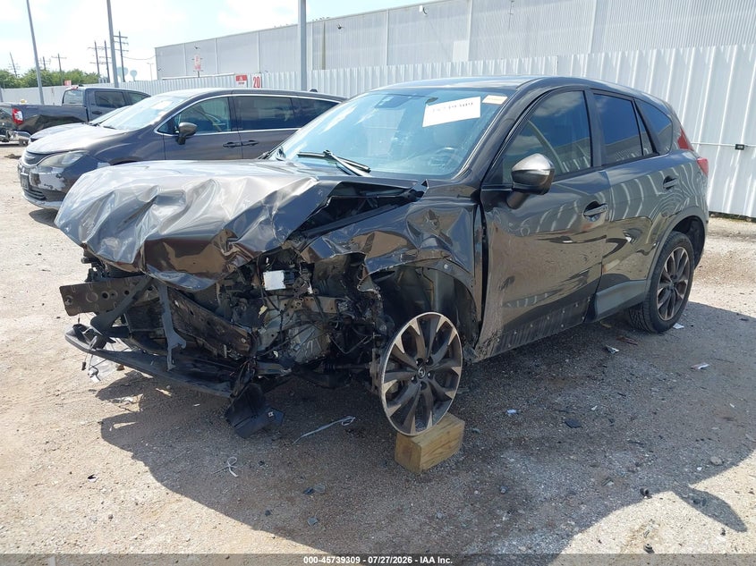 Vin: jm3ke2dy8g0682973, lot: 46238013, mazda cx-5 grand touring 20162