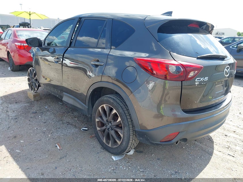 Vin: jm3ke2dy8g0682973, lot: 46238013, mazda cx-5 grand touring 20163