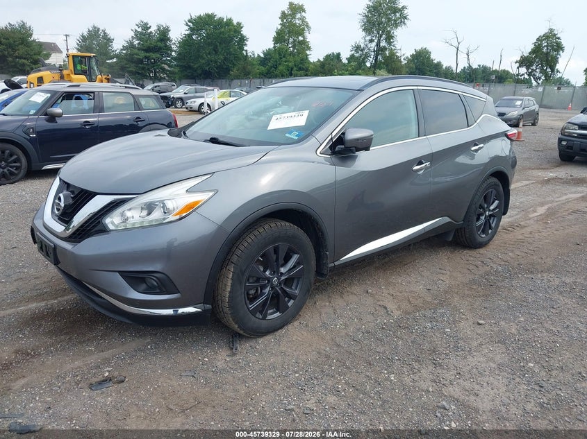 Vin: 5n1az2mh3hn180462, lot: 46238033, nissan murano sv 20172