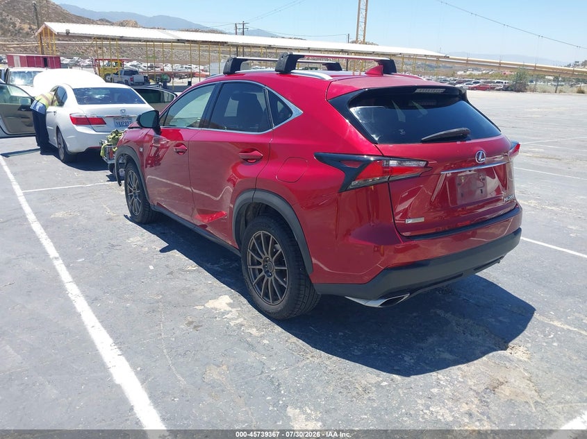 Vin: jtjyarbz2g2043881, lot: 46238071, lexus nx 200t f sport 20163
