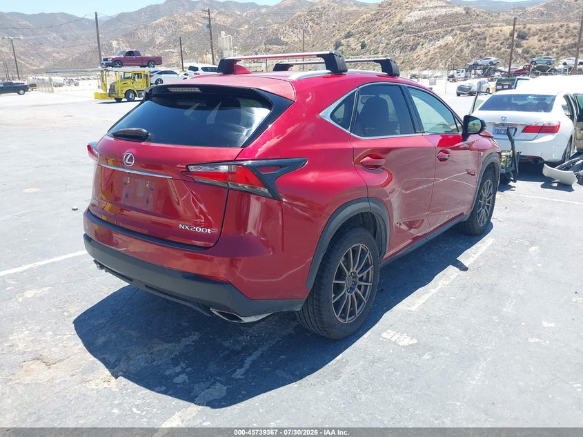 Vin: jtjyarbz2g2043881, lot: 46238071, lexus nx 200t f sport 20164