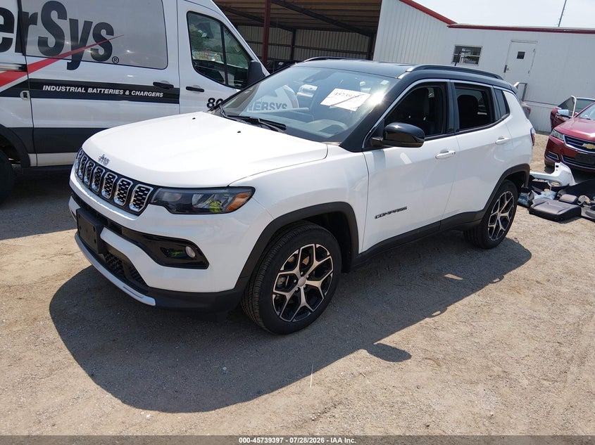 Vin: 3c4njdcnxrt116243, lot: 46238101, jeep compass limited 4x4 20242