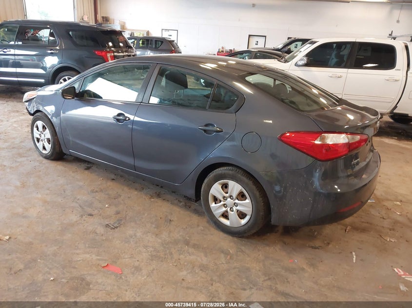 Vin: knafk4a61g5611308, lot: 46238119, kia forte lx 20163