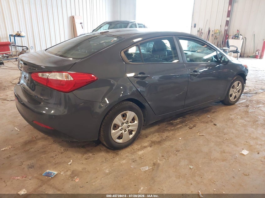 Vin: knafk4a61g5611308, lot: 46238119, kia forte lx 20164