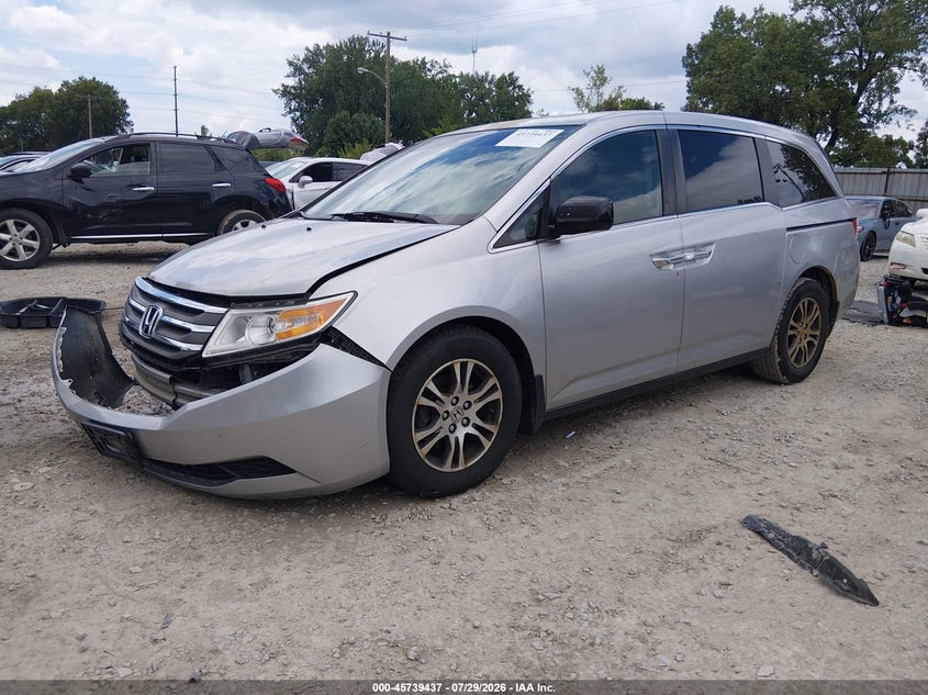 Vin: 5fnrl5h69bb098664, lot: 46238141, honda odyssey ex-l 20112